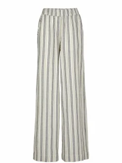 Grüne Erde Hose aus Bio-Leinen und Baumwolle, 60 multistreif grün, 38, GOTS