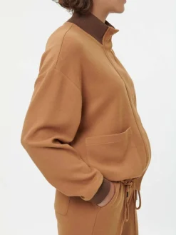 Grüne Erde Jacke aus Bio-Baumwolle, 57 zimt, S, GOTS