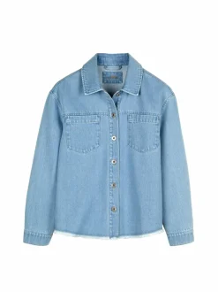 Grüne Erde Jeansjacke aus Bio-Baumwolle, 34 light blue denim, 38, GOTS