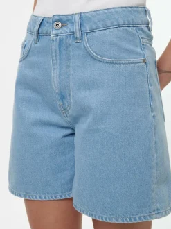 Grüne Erde Jeansshorts aus Bio-Baumwolle, 34 light blue denim, 36, GOTS
