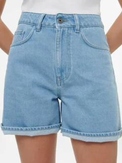 Grüne Erde Jeansshorts aus Bio-Baumwolle, 34 light blue denim, 36, GOTS