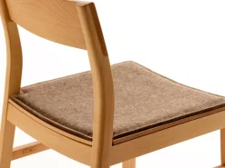 Grüne Erde Karim Stuhlauflage, inkl. Gitterstoppmatte, 100% SSW - Filz Haselnuss