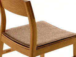 Grüne Erde Karim Stuhlauflage, inkl. Gitterstoppmatte, 100% SSW - Filz Haselnuss