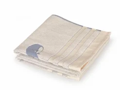 Kinder Grüne Erde Kinder-Handtuch Wal, , 50 x 100 cm, 100 % Baumwolle, GOTS