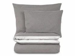 Grüne Erde Kissenüberzug ALMIN, taupe, 80 x 80 cm, 100 % Baumwolle, Edelflanell, GOTS