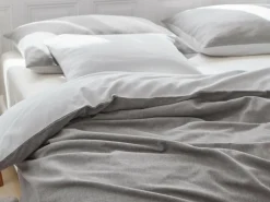 Grüne Erde Kissenüberzug ALMIN, taupe, 80 x 80 cm, 100 % Baumwolle, Edelflanell, GOTS