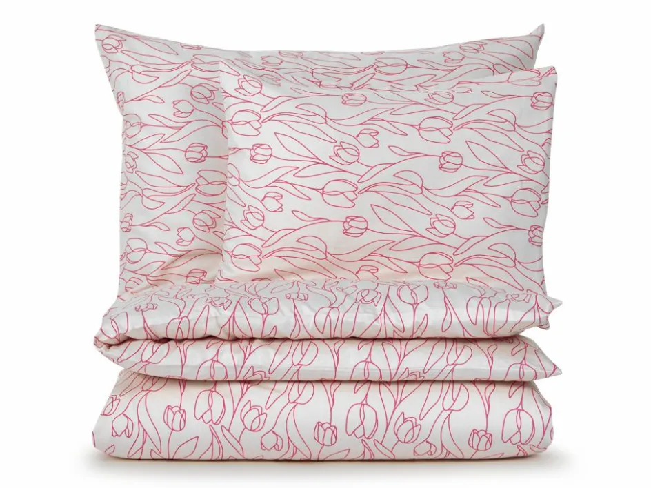 Grüne Erde Kissenüberzug CALLA, granatapfel, 40 x 60 cm, 100 % Baumwolle, Satin, GOTS