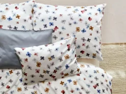 Grüne Erde Kissenüberzug ELODIE, aquarell, 40 x 60 cm, 100 % Baumwolle, Satin, GOTS