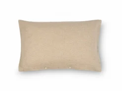 Grüne Erde Kissenüberzug MELBA, natur, 60 x 80 cm, 100 % Baumwolle, Edelflanell, GOTS