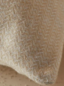 Grüne Erde Kissenüberzug MELBA, natur, 60 x 80 cm, 100 % Baumwolle, Edelflanell, GOTS