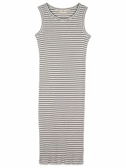 Grüne Erde Kleid aus Bio Baumwolle, 63 kakao/offwhite, S, GOTS