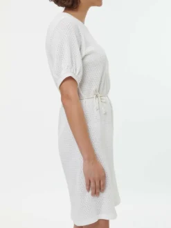 Grüne Erde Kleid aus Bio Baumwolle, 12 offwhite, S, GOTS