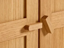 Grüne Erde Kleiderschrank Tenso, 3-türig, Holz,