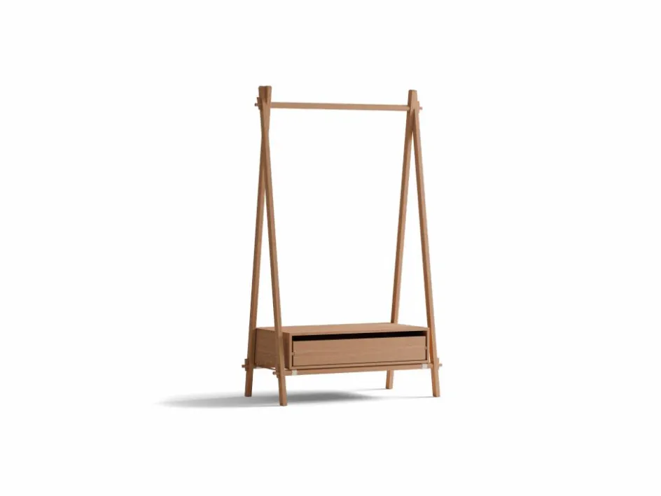 Grüne Erde Kleiderständer Jukai Pur, mit Box und Lade,