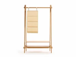 Grüne Erde Kleiderständer Jukai Pur, mit Box und Hängefächer,