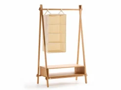 Grüne Erde Kleiderständer Jukai Pur, mit Box und Hängefächer,