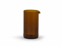 Grüne Erde Kännchen aus upgecyceltem Altglas, H 10,5 cm ø 5,5 cm