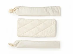 Grüne Erde Komfortkissen Duo "das Pflegeleichte", gefüllt mit Naturlatex und Schurwolle, 40 x 60 cm, GOTS, NATURTEXTIL BEST