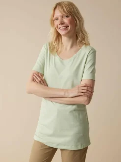 Grüne Erde Kurzarmshirt aus Bio Baumwolle, , 36, GOTS