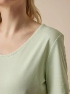 Grüne Erde Kurzarmshirt aus Bio Baumwolle, , 36, GOTS