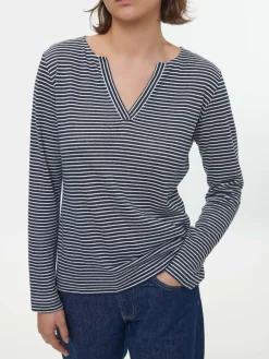 Grüne Erde Langarmshirt aus Bio Leinen/Baumwolle, , 38, GOTS