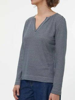 Grüne Erde Langarmshirt aus Bio Leinen/Baumwolle, , 38, GOTS