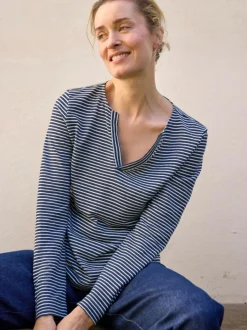 Grüne Erde Langarmshirt aus Bio Leinen/Baumwolle, , 38, GOTS