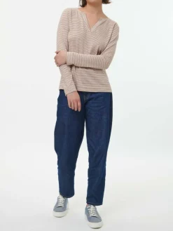 Grüne Erde Langarmshirt aus Bio Leinen/Baumwolle, , 38, GOTS