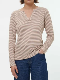 Grüne Erde Langarmshirt aus Bio Leinen/Baumwolle, , 38, GOTS