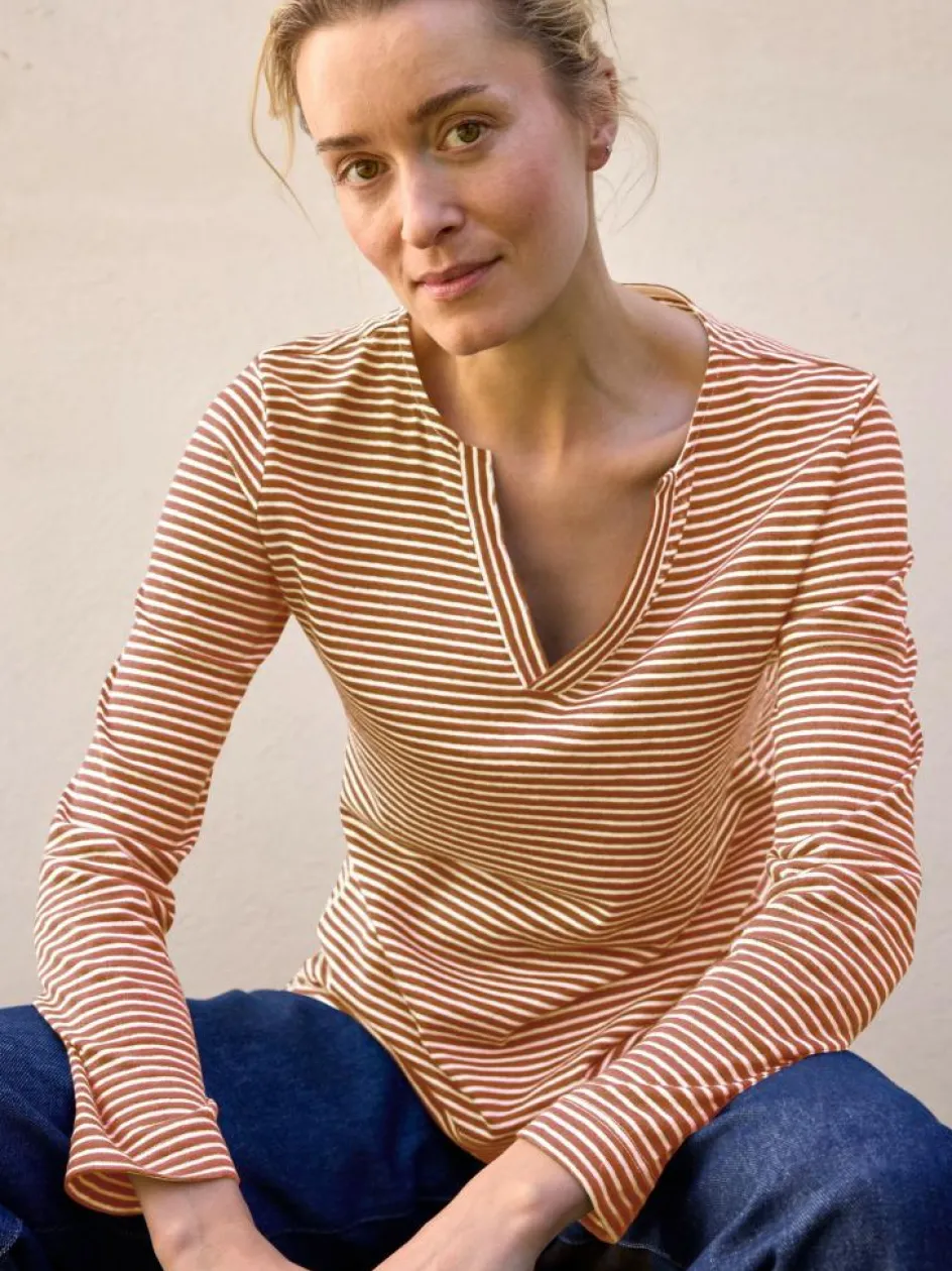 Grüne Erde Langarmshirt aus Bio Leinen/Baumwolle, , 38, GOTS