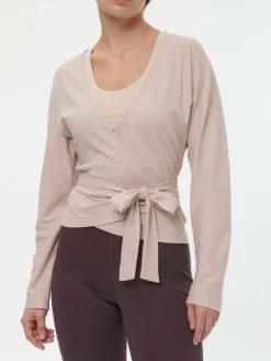 Grüne Erde Langarm-Wickelshirt aus Bio Baumwolle/Hanf, , 44, GOTS