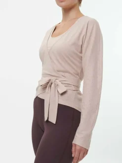 Grüne Erde Langarm-Wickelshirt aus Bio Baumwolle/Hanf, , 44, GOTS