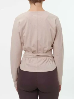 Grüne Erde Langarm-Wickelshirt aus Bio Baumwolle/Hanf, , 44, GOTS