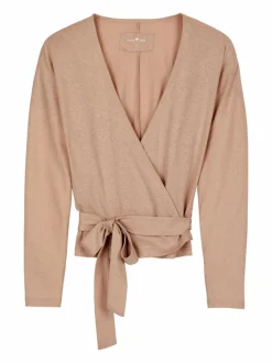 Grüne Erde Langarm-Wickelshirt aus Bio Baumwolle/Hanf, , 44, GOTS