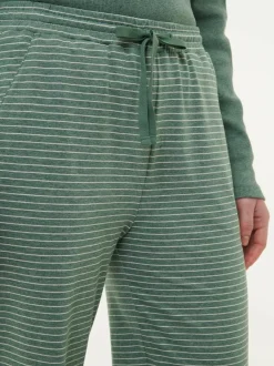 Grüne Erde Lange Schlafhose aus Bio-Baumwolle, , S, GOTS