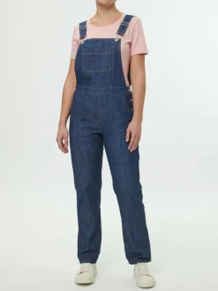 Grüne Erde Latzhose aus Bio-Baumwolle, 36 dark denim, 38, GOTS