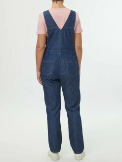 Grüne Erde Latzhose aus Bio-Baumwolle, 36 dark denim, 38, GOTS