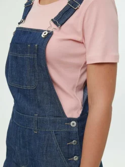 Grüne Erde Latzhose aus Bio-Baumwolle, 36 dark denim, 36, GOTS