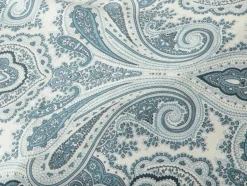 Grüne Erde Meterware Satin PRISKA, pazifik, 100 % Baumwolle, Breite 160 cm, 130 g/m2, GOTS