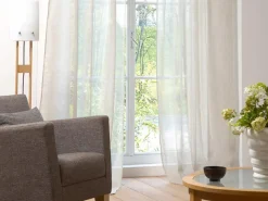 Grüne Erde Meterware Voile, natur, 100 % Baumwolle, Breite 180 cm, 70 g/m2, GOTS