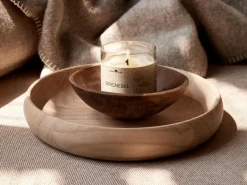 Grüne Erde Natürliche Rapswachskerze BERGNEBEL im rezyklierten Glas, Baumwolldocht, 325 ml, H 9,5 cm, ø 8,5 cm