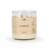 Grüne Erde Natürliche Rapswachskerze NAMASTÉ im rezyklierten Glas, Baumwolldocht, 325 ml, H 9,5 cm, ø 8,5 cm