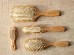 Grüne Erde Paddelbürste, ca. 24,5 cm, Buchenholz, Naturkautschuk