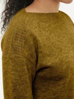 Grüne Erde Pullover aus Alpakawolle, , S