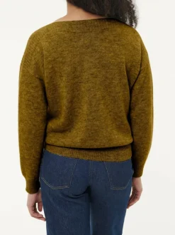 Grüne Erde Pullover aus Alpakawolle, , S