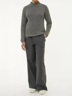 Grüne Erde Pullover aus Alpakawolle, , S