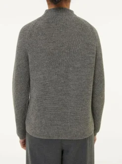 Grüne Erde Pullover aus Alpakawolle, , S