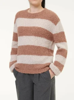 Grüne Erde Pullover aus Alpakawolle, 72 rosenholz, S