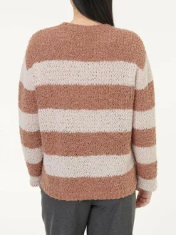 Grüne Erde Pullover aus Alpakawolle, 72 rosenholz, S