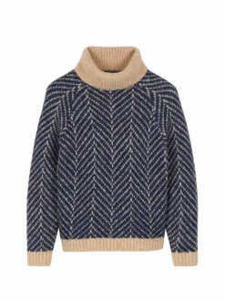 Grüne Erde Pullover aus Alpakawolle und Bio-Baumwolle, , S